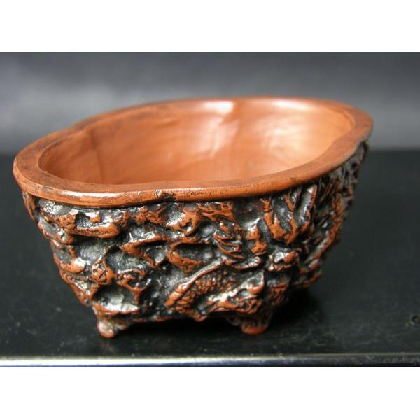 駿河山正 龍彫モッコ形雲足 2.5号 : 鉢や 暮路空 - 通販 - Yahoo