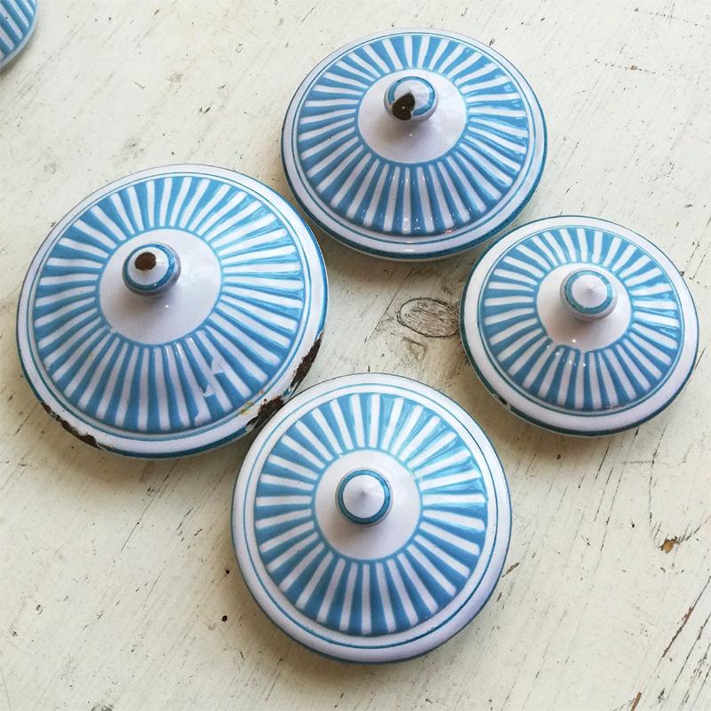 BB社 ローズガーランド キャニスター 4個セット フランスアンティーク