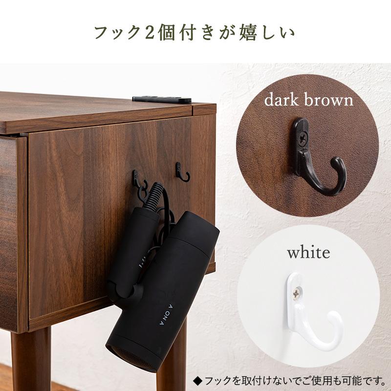 25日までポイント5倍！ 2WAY ドレッサー デスク スツール付 幅69