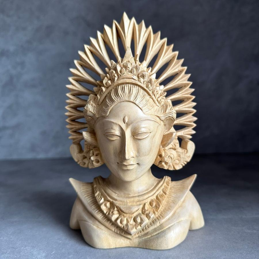 木彫り人形 女性 女神 バリ雑貨 バリ島 アジアン雑貨 インテリア