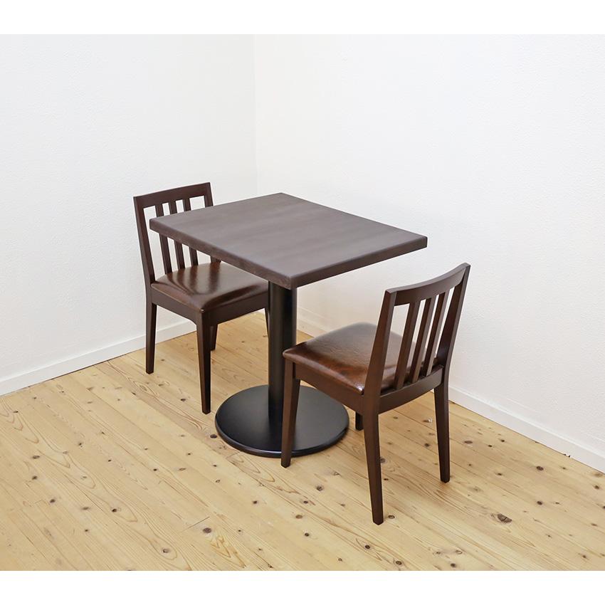 温もりを感じる天然木コンパクトテーブルセット COPAN2脚セット 店舗用