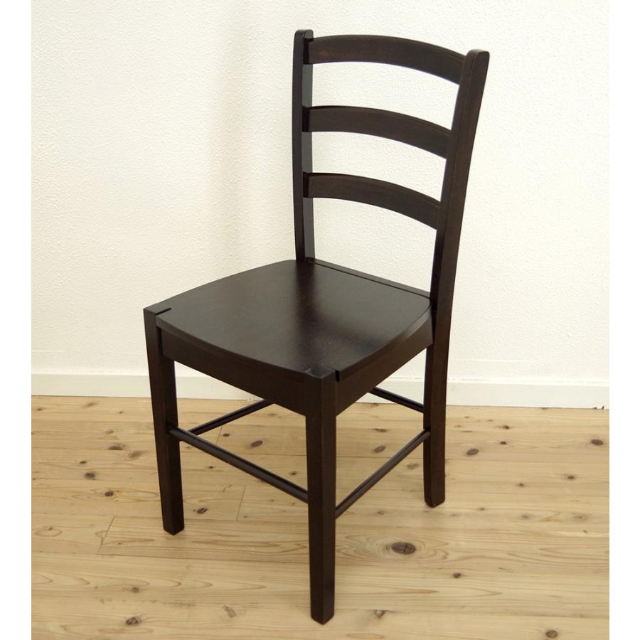 木製 ダイニングチェア カプチーノ こげ茶色 CDK383 座面高45cm