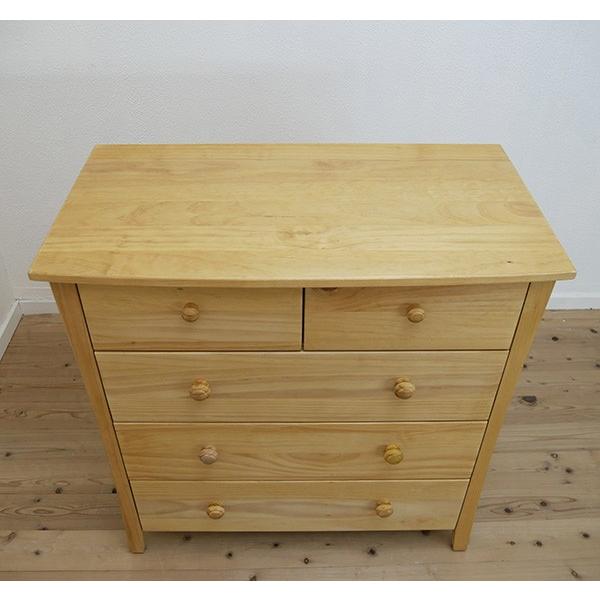 カントリーパインチェスト 幅90cm 衣類収納 タンス バレンシア 5