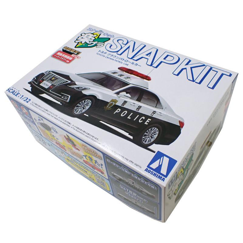 青島文化教材社 1/32 トヨタ クラウンパトロールカー アオシマ 楽プラ
