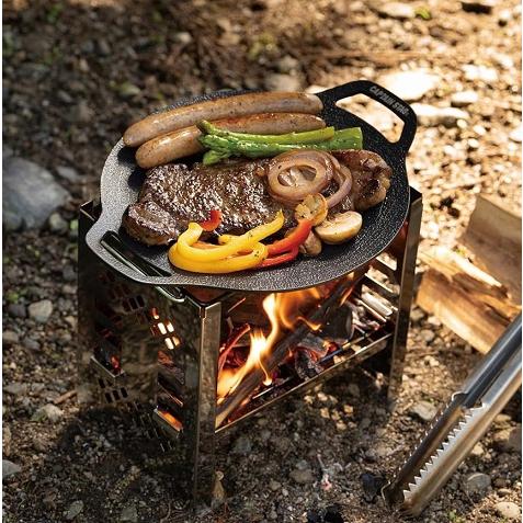 鉄板 マルチグリドル ラウンド グリルプレート 20cm アルミ製 ふっ素