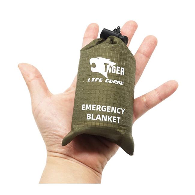 防寒保温シート・OD ナイロンバッグ入(陸上自衛隊/迷彩/防災/装備品