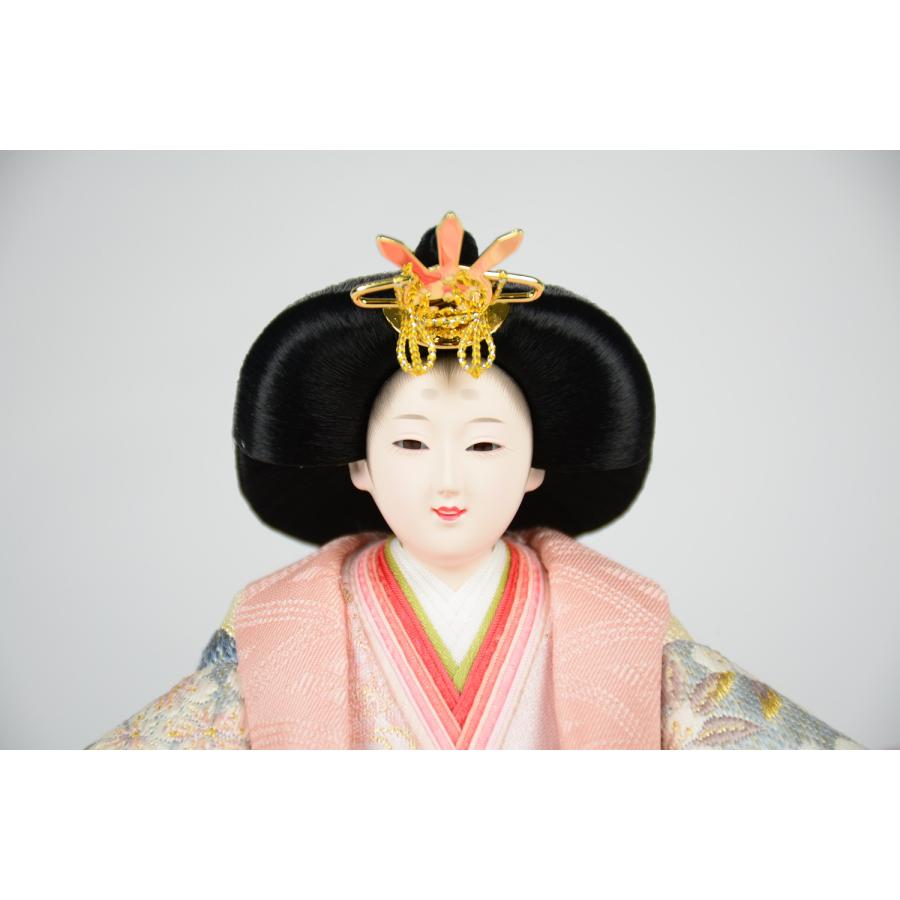 雛人形 平安道翠 親王 正絹帯 舞小三五親王 夢舞 平台 きらりモカ 幅