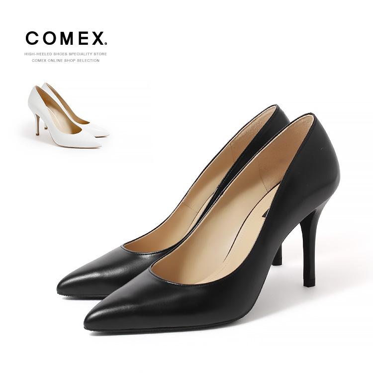 COMEX（コメックス） SALE パンプス 9cmヒール ハイヒール アーモンド