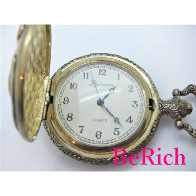 Tojourn 懐中時計 ポケットウォッチ 白 ホワイト 文字盤 ゴールド