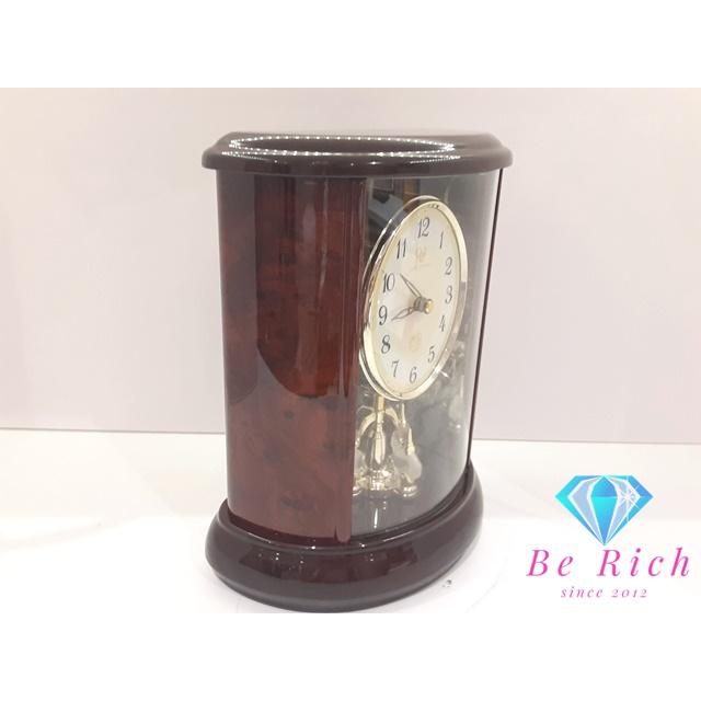 リズム時計工業 クイーンエリザベス 2 置時計 QE2-R36 レトロ