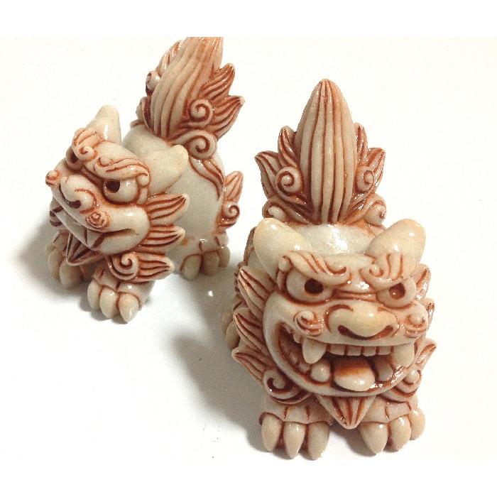 シーサー置物 勇獅子シーサー ペアシーサー 艶やか焼き 沖縄お土産