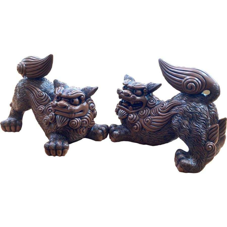 シーサー置物 大獅子シーサー 特大シーサー : okinawa マリンブルー