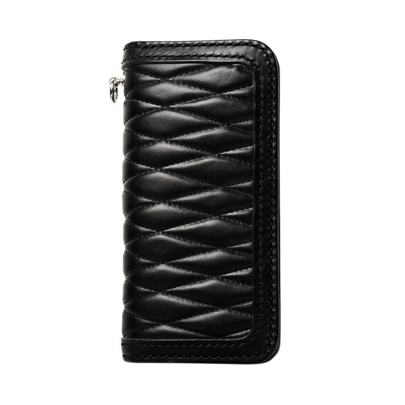 サドルウォレット ダイヤモンドステッチ Aタイプ黒 バイカーズ