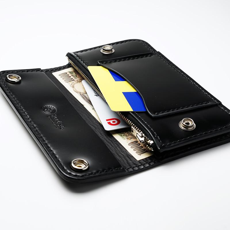 トラッカーズウォレット コードバン 黒 バイカーズウォレット