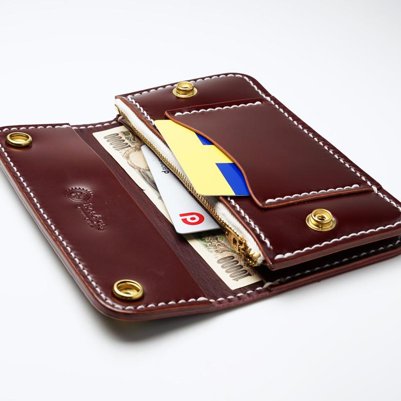 トラッカーズウォレット コードバン バーガンディ バイカーズ