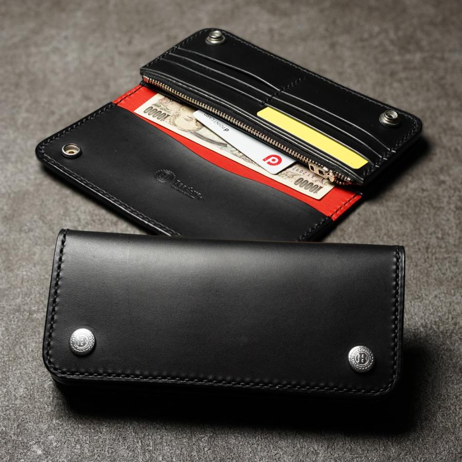 ロングトラッカーズウォレット 黒 バイカーズウォレット ライダース