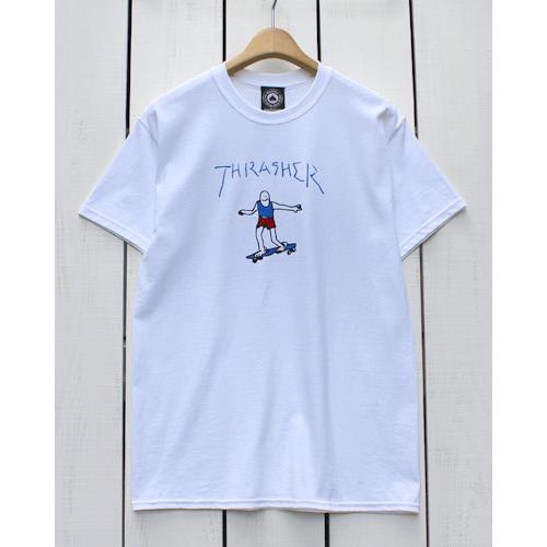 THRASHER（スラッシャー） プリントTシャツ ホワイト 白 マーク