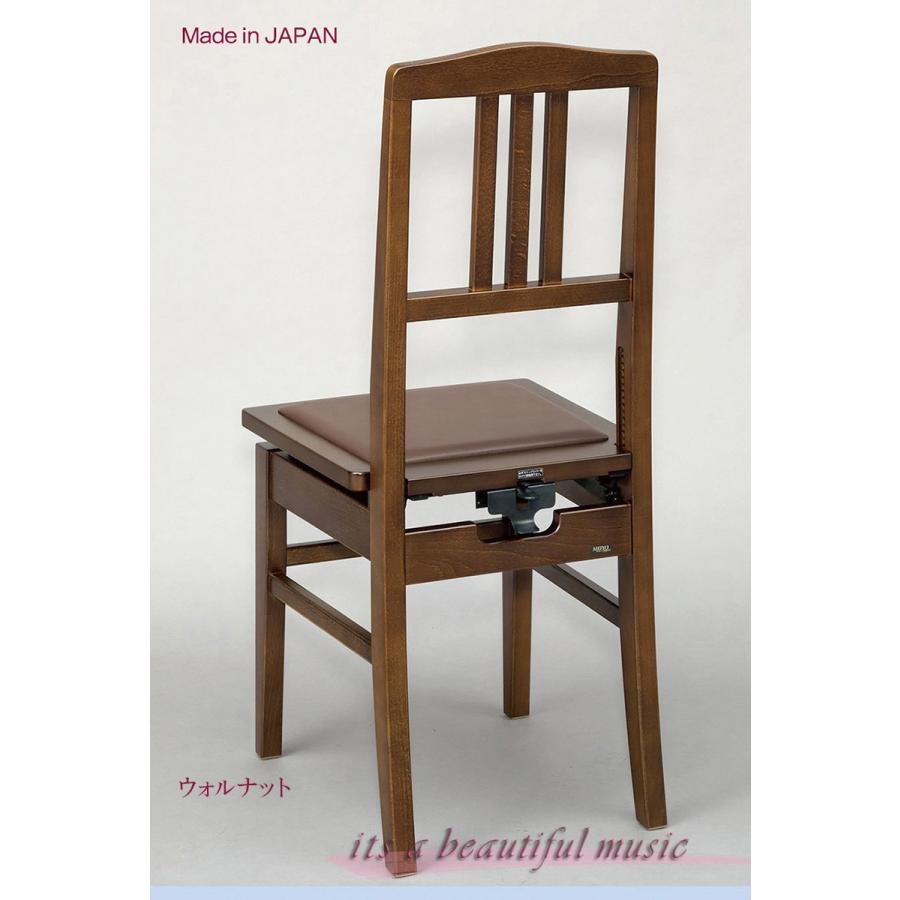 its】昔からの定番品！日本製背付きピアノ椅子 甲南No.5（マホガニー