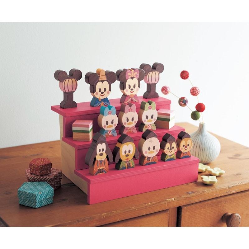Disney（ディズニー） 雛人形 コンパクト 木製 お雛様 ひな祭り KIDEA