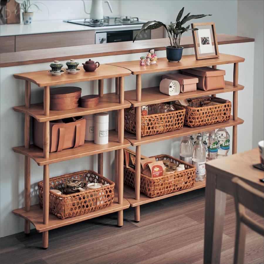 ベルメゾン（BELLE MAISON） ラック 食器棚 キッチンラック カウンター