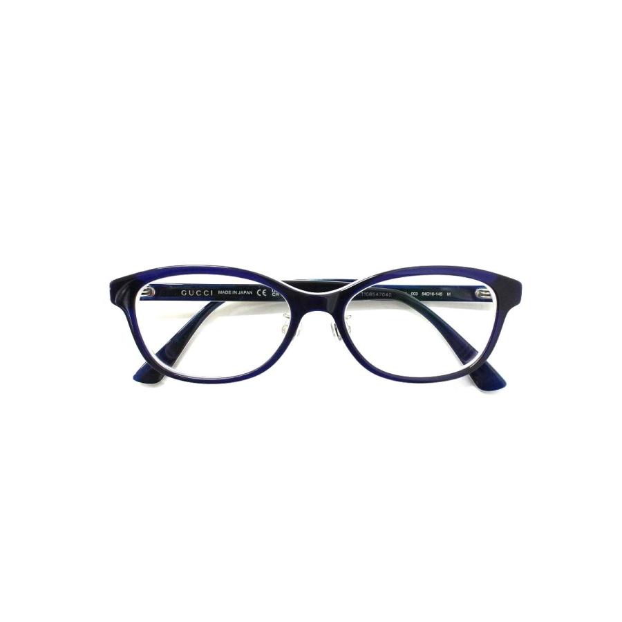 グッチ GG16120J メガネ ブルー ウェリントンシェイプ ITZJHSN9SGHI