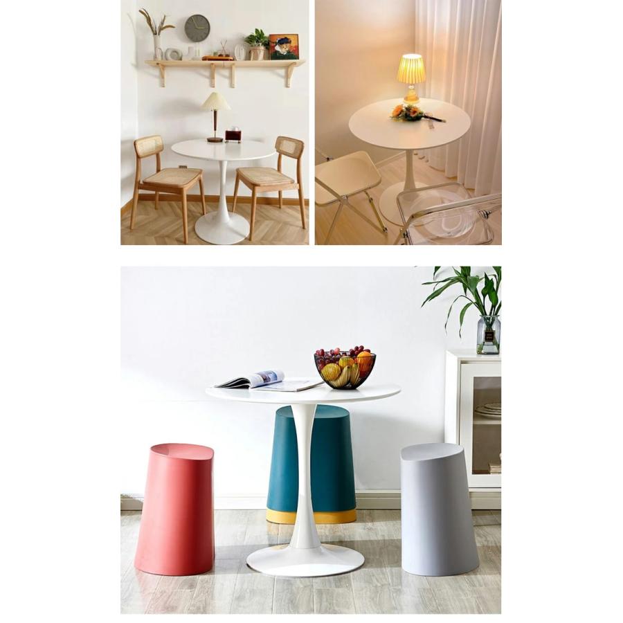 おまけつき」 丸テーブル ダイニングテーブル 北欧 幅80 l字型 2人