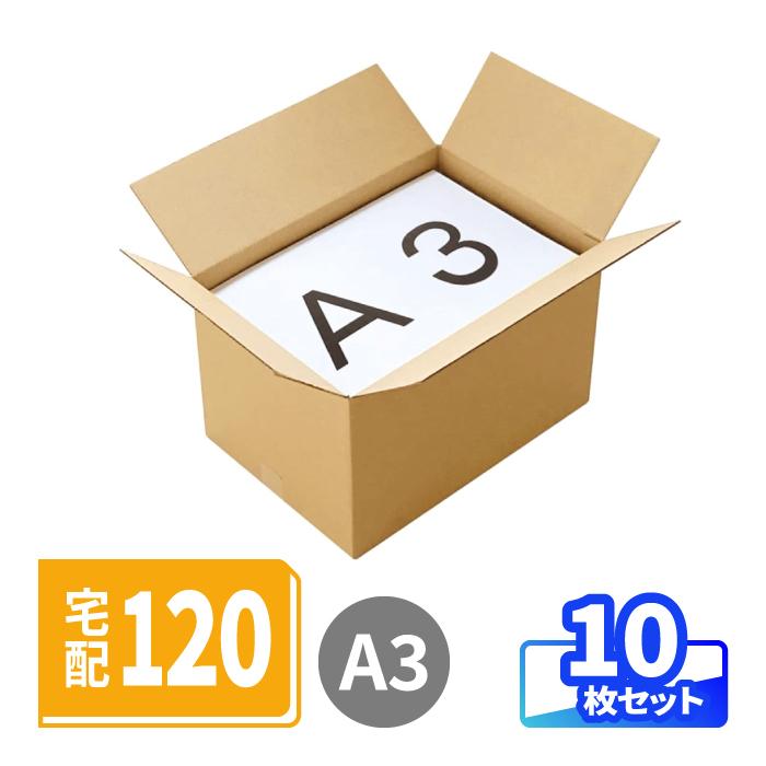 アースダンボール ダンボール 段ボール箱 120サイズ 引っ越し 強化 A3