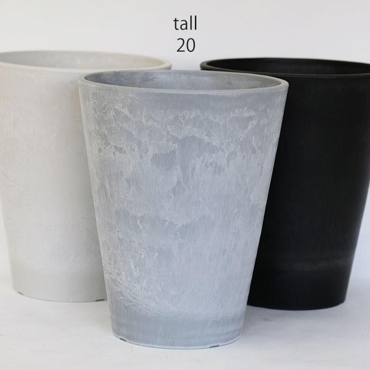 プラポット トール20 サボテン 頑丈 おしゃれ 塊根植物 多肉 黒