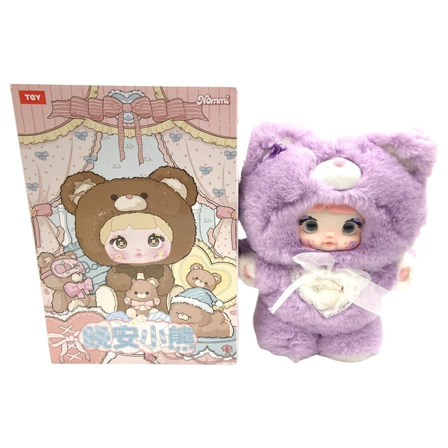 〇〇 nommi 400％ ぬいぐるみ 晩安小熊 おやすみくま 紫 人形 パープル