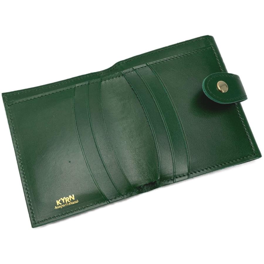 KAOYORINAKAMI カオヨリナカミ《 2つ折り財布 》グリーン / カオナカ