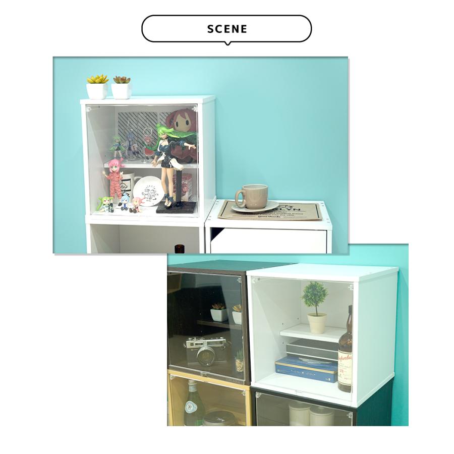 ひな壇付き フィギュアケース CUBE BOX α NEW コレクションケース