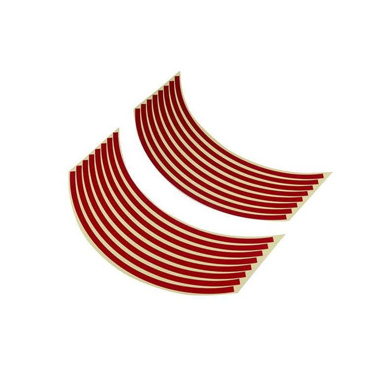 ホンダ（HONDA） 汎用 17インチ ホイール用 リムステッカー レッド