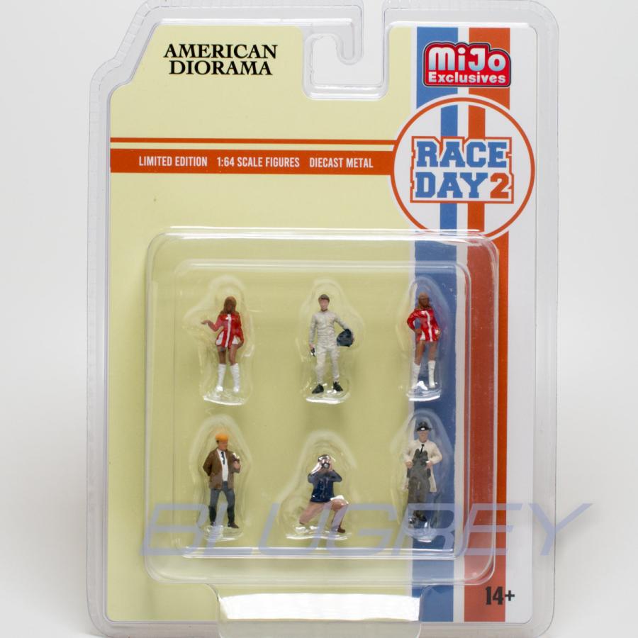 アメリカン ジオラマ 1/64 フィギア レースデイ 2 セット American