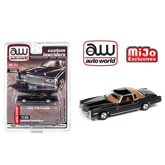 autoworld 1/64 キャデラック エルドラド 1975 ブラック ローライダー