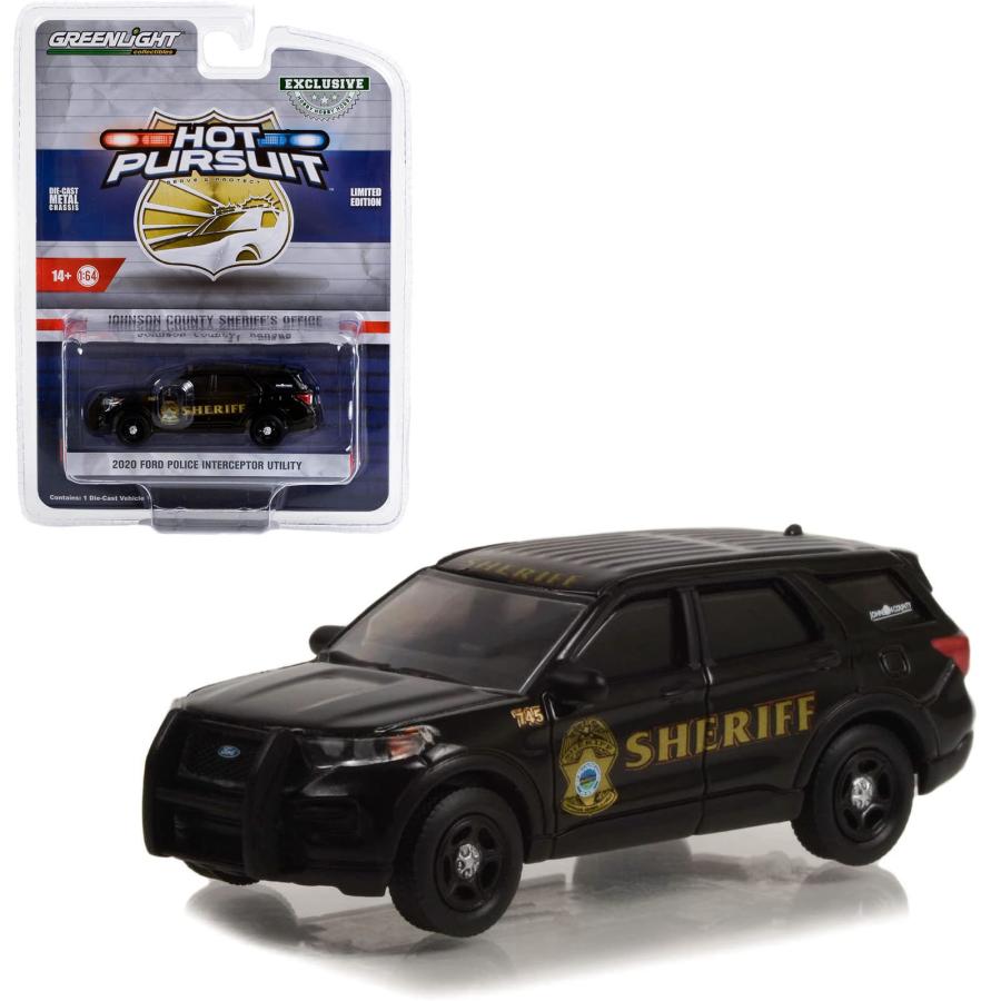 グリーンライト 1/64 フォード インターセプター カンザス シェリフ