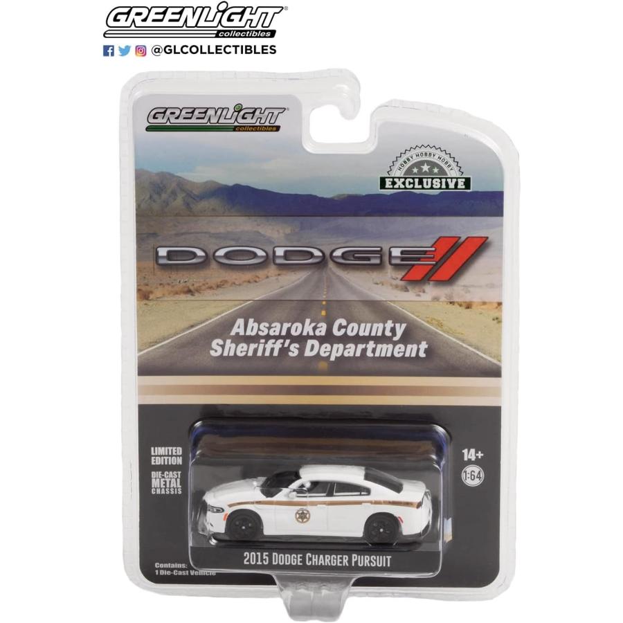 グリーンライト 1/64 ダッジ チャージャー アブサロカ シェリフ ポリス
