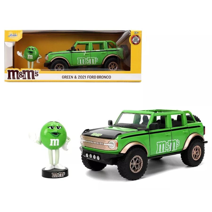 Jada JADA TOYS 1/24 エムアンドエムズ グリーン フィギア ＆ フォード