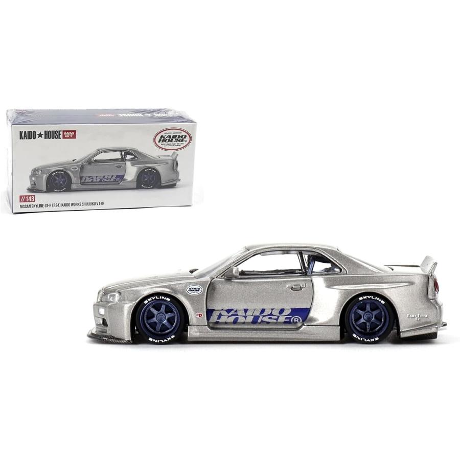 Kaido House x Mini GT 1/64 日産 GT-R (R34) 1999 Sinjuku V1