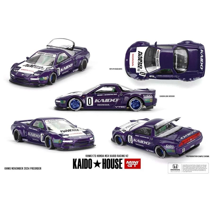 MINI GT 1/64 ホンダ NSX 街道はうす Kaido Racing V2 左ハンドル 1990
