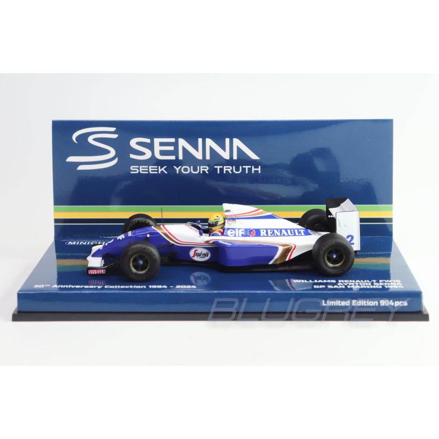 ミニチャンプス 1/43 ウィリアムズ ルノー FW16 アイルトン・セナ