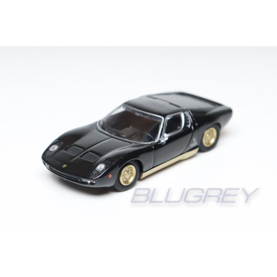 ミニチャンプス 1/87 ランボルギーニ ミウラ 1966 ブラック MINICHAMPS