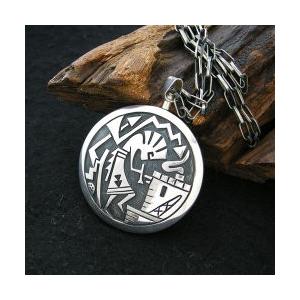 インディアンジュエリー ペンダントトップ ココペリ ホピ族 Cheryl