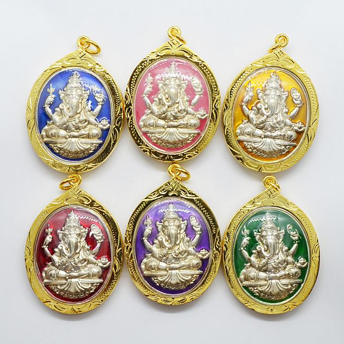 プラクルアン ガネーシャ 人気の神様 チャーム お守り タイ ペンダント