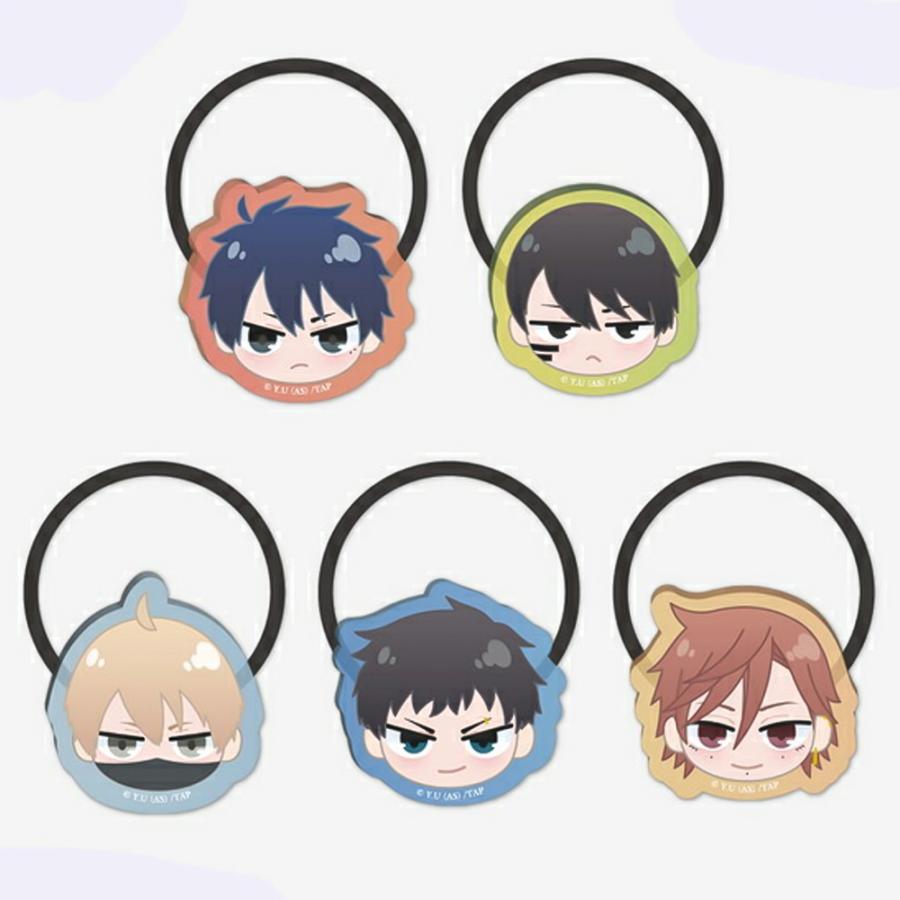 全5種セット 桃源暗鬼 アクリル付きマルチゴム 約4cm アニメ 公式