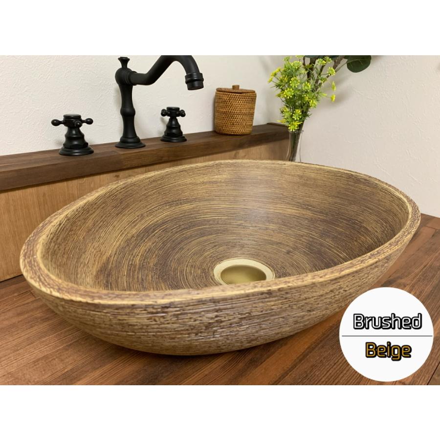 おしゃれな洗面ボウル ボール 陶器製 水回り シンク アンティーク 北欧