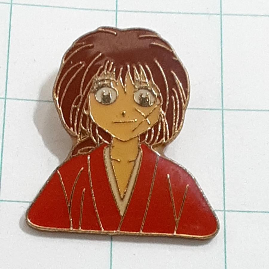 送料無料)るろうに剣心 緋村剣心☆キャラクター ピンバッジ A29465