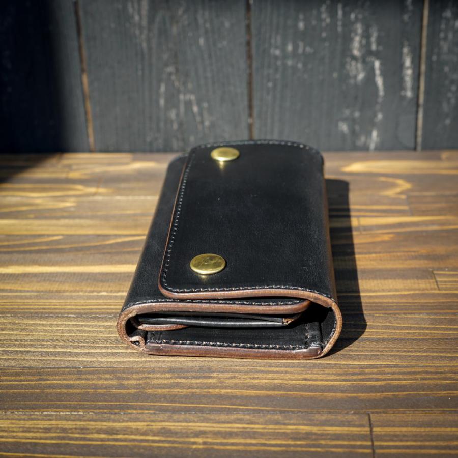 ミドルトラッカーウォレット『Type03』クロムエクセル/ブラック