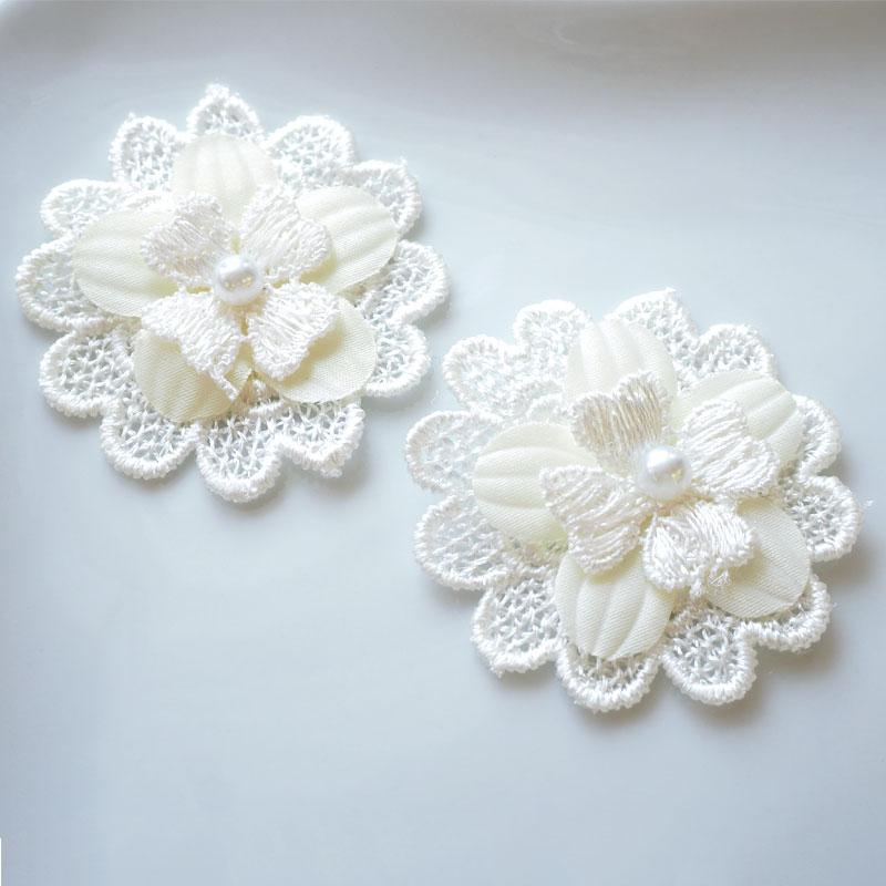 BLAZE 2個入り フラワーパーツ フラワー パール モチーフ レース