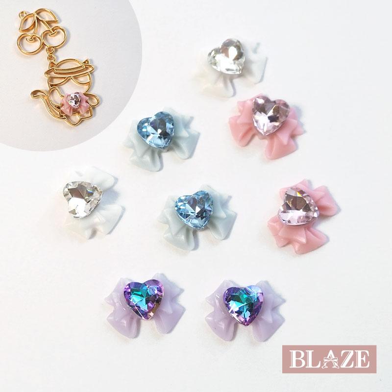 BLAZE ネイルパーツ ジュエリーミックス KiraKira リボン ハート