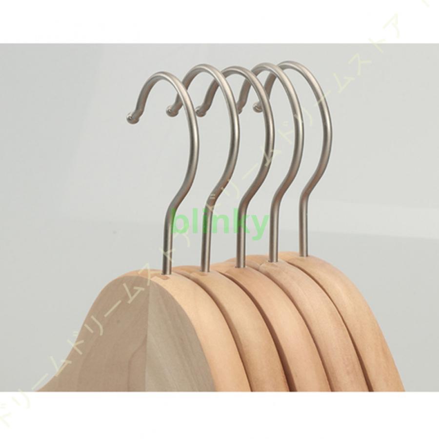 木製ハンガー 洋服ハンガー 20本組 ハンガー 木製 滑らかに仕上げた